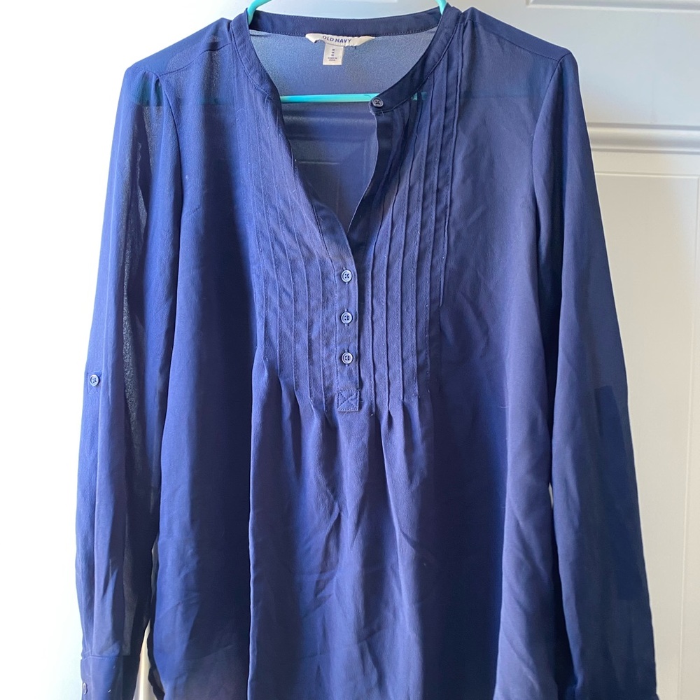 Navy blue blouse